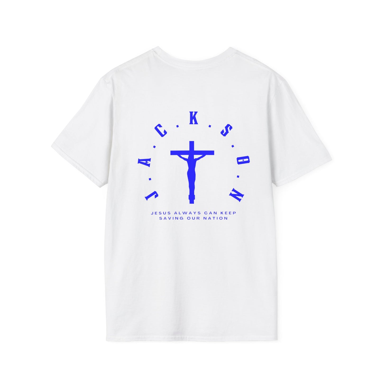 Jackson Believing Christian Blue Letters & Cross