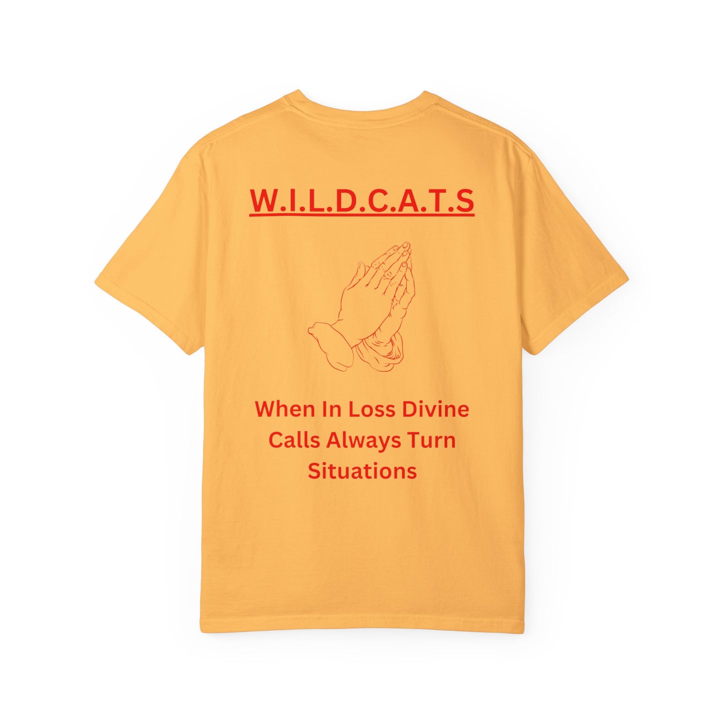 Wildcats Christian Red Letters & Picture