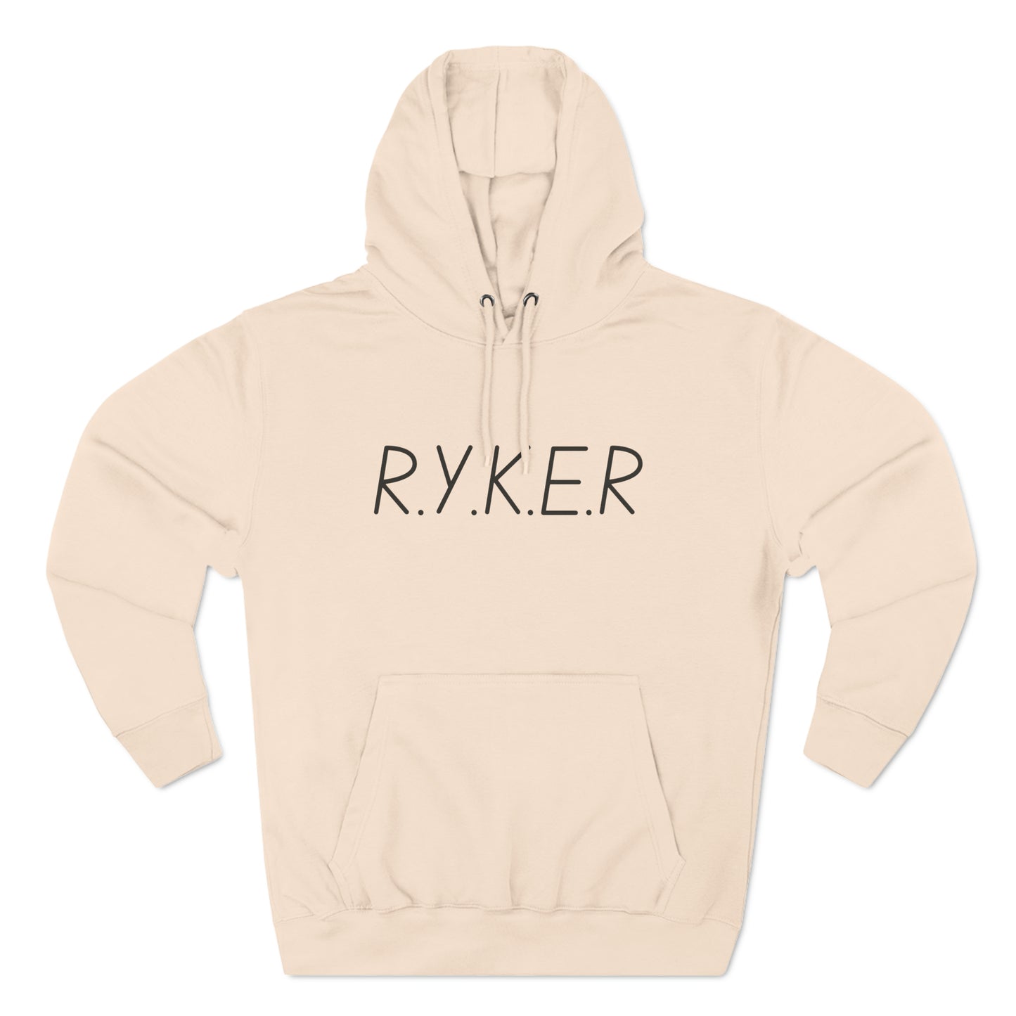 RYKER Christian Black Letters Hoodie