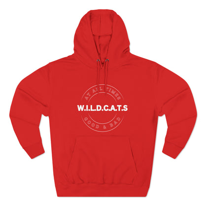 Wildcats Christian White Letters & Picture Hoodie