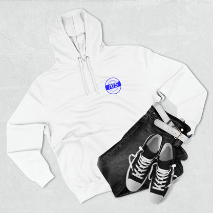 Adult 105 Christian Blue and White Letters Hoodie