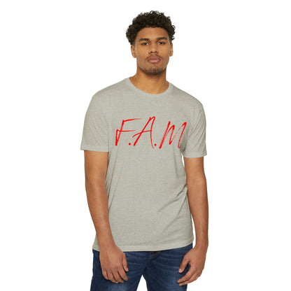 Fam Christian Red Letters & Image Blended