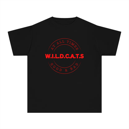 Youth Wildcats Christian Red Letters & Picture