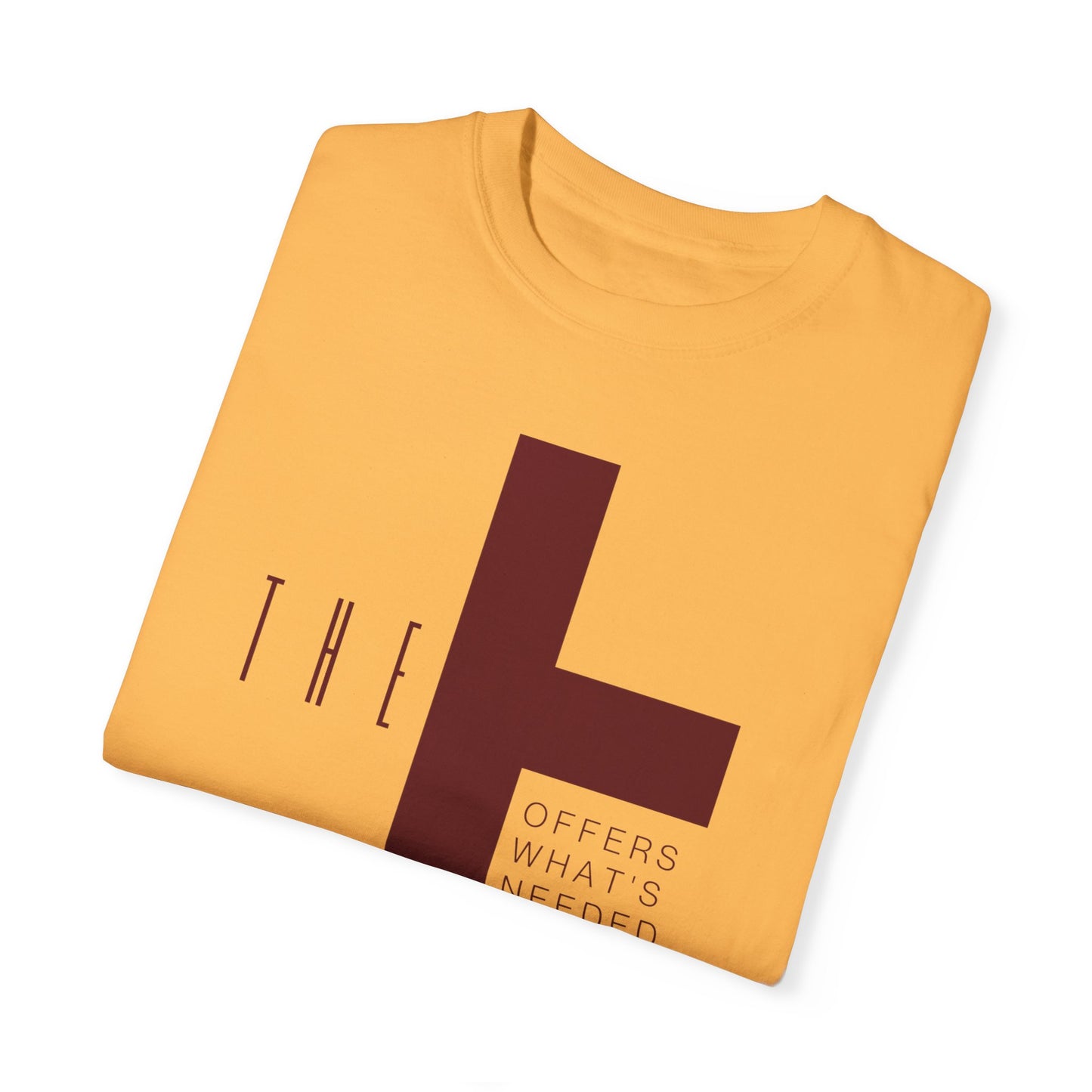 Adult T-Town Christian Marron Letters & Cross