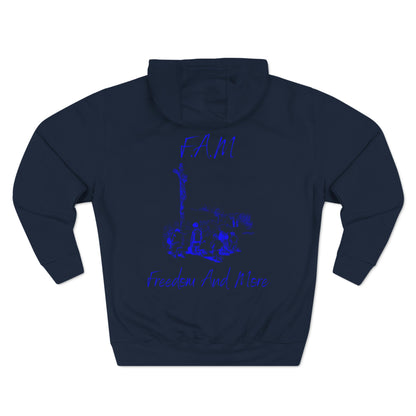 Fam Hoodie Blue Words