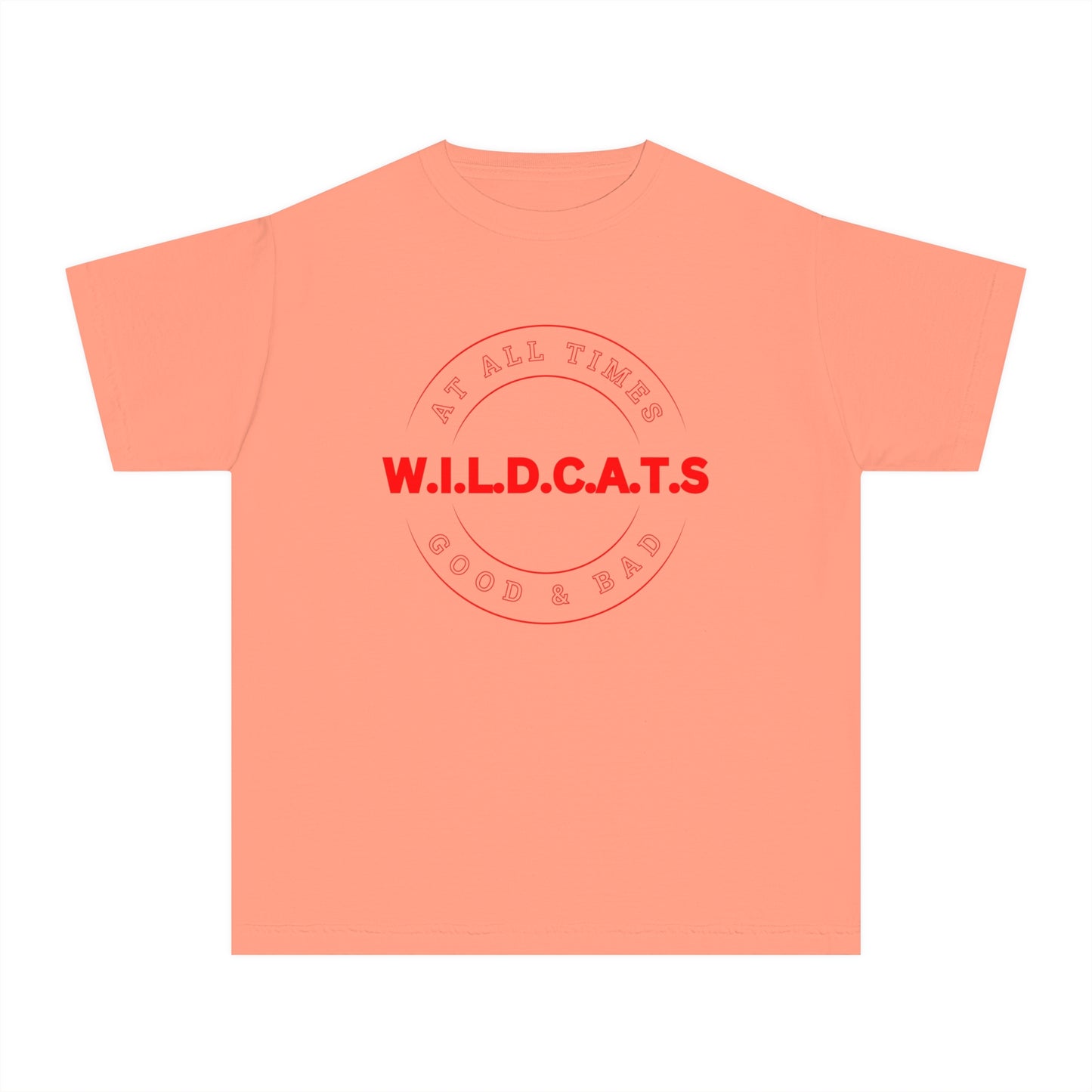 Youth Wildcats Christian Red Letters & Picture