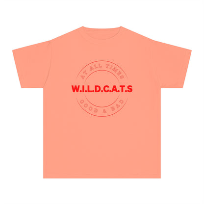 Youth Wildcats Christian Red Letters & Picture