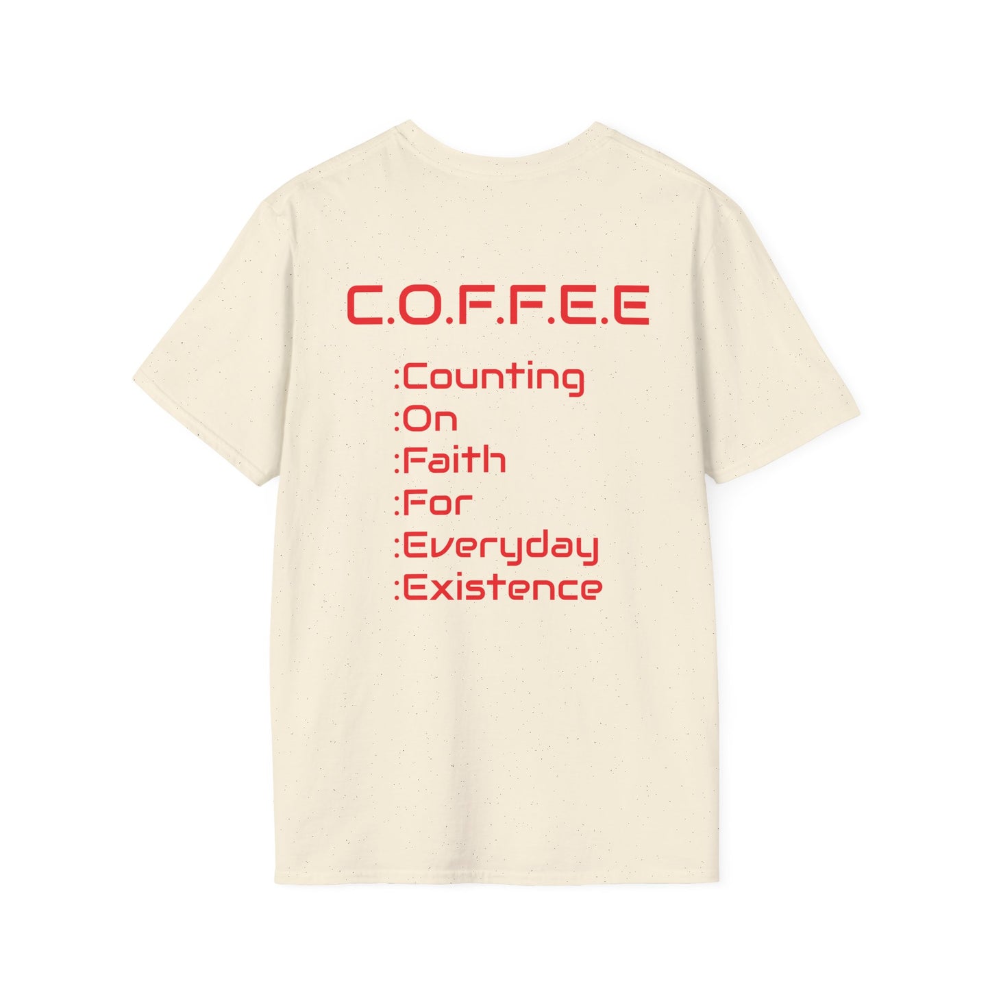 Adult Coffee Christian Red Words Only