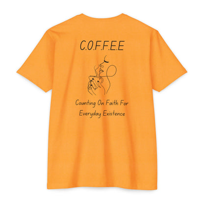 Specialty Adult Coffee Christian Blue Words & Woman Image