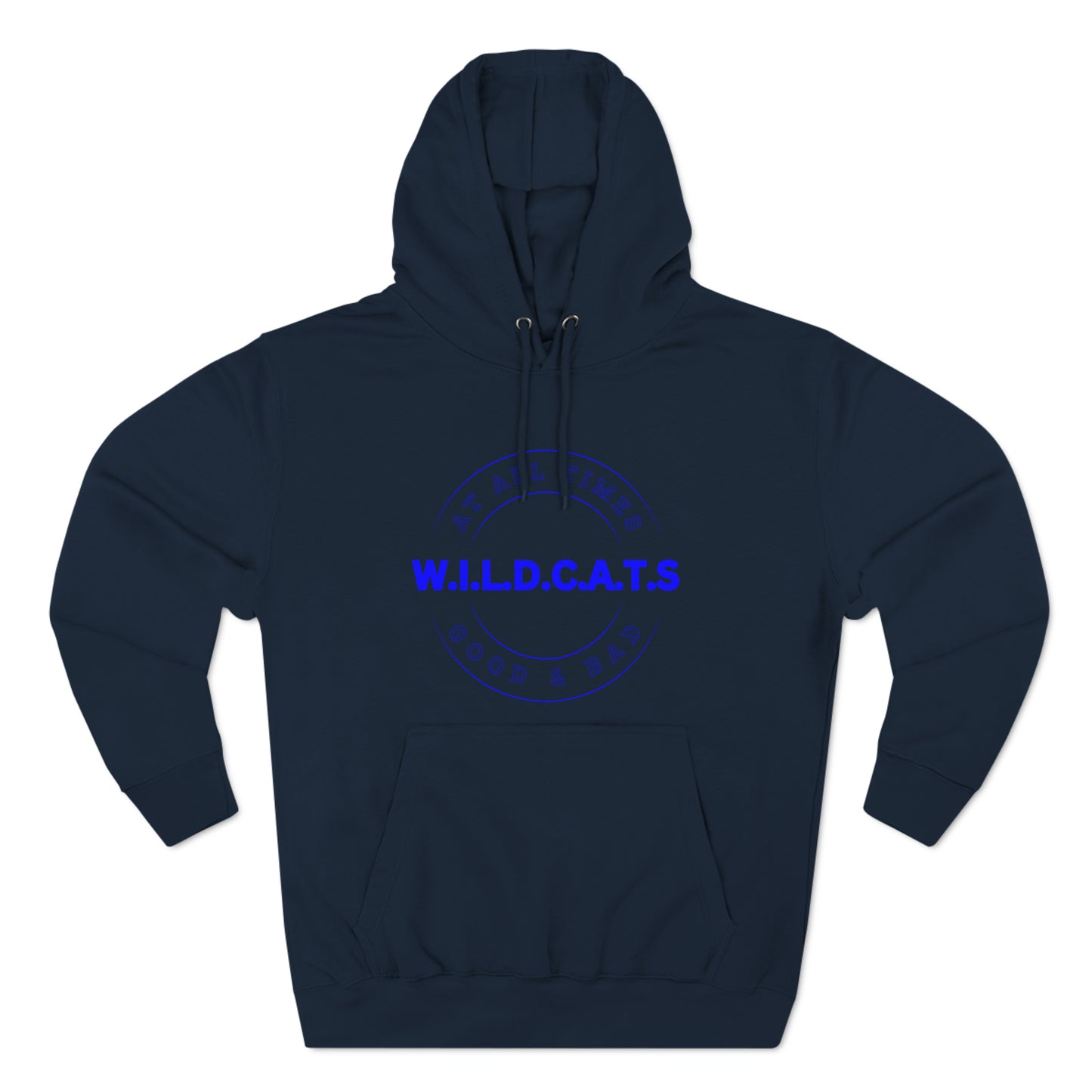 Wildcats Christian Blue Letters & Picture Hoodie