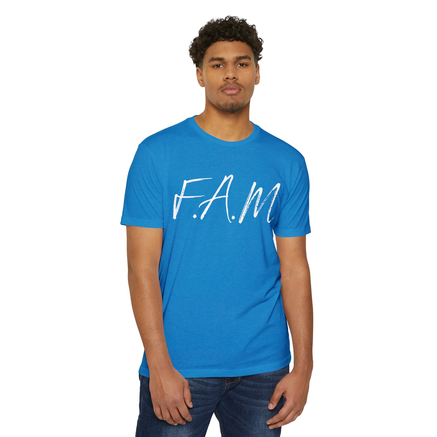 Fam Christian White Letters & Image Blended