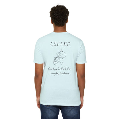 Specialty Adult Coffee Christian Blue Words & Woman Image