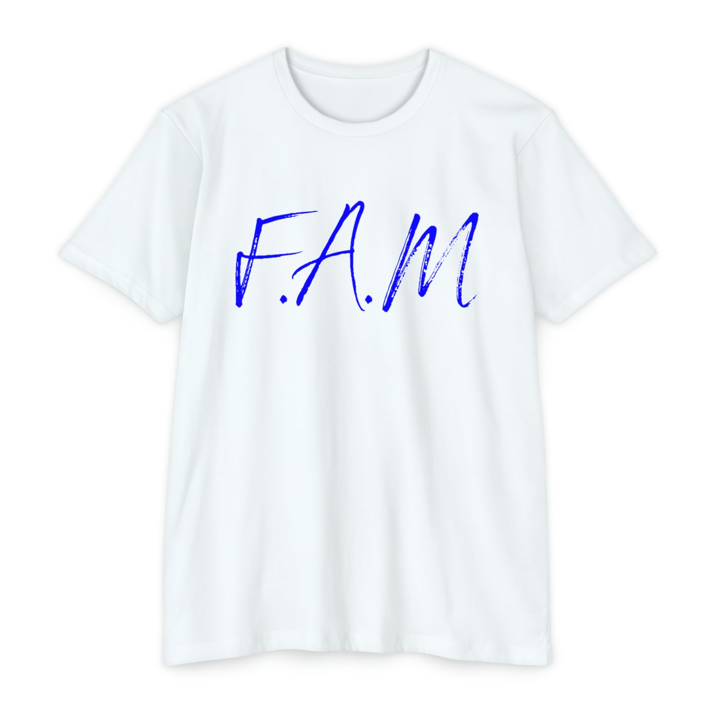 Fam Christian Blue Letters & Image Blended