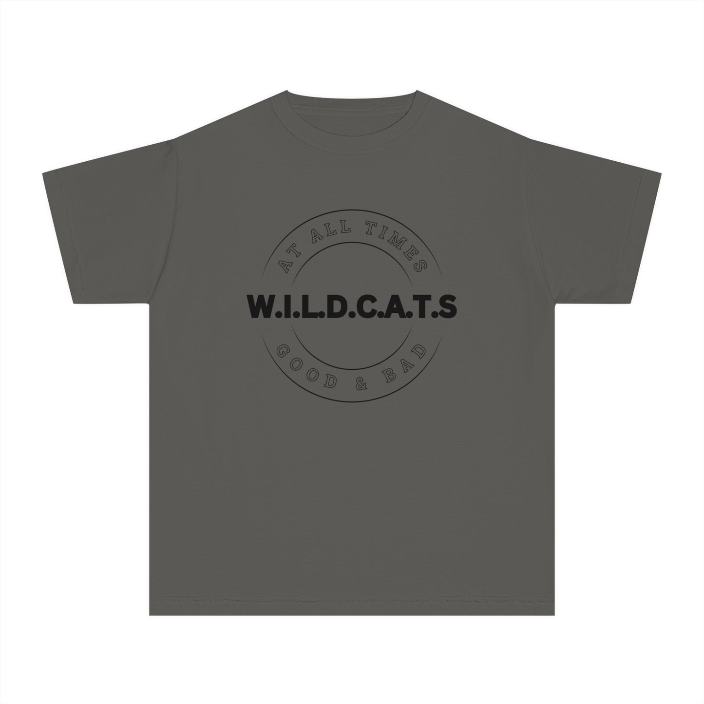 Youth Wildcats Christian Black Letters & Picture