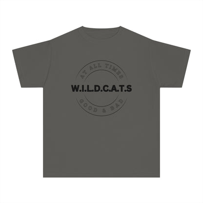 Youth Wildcats Christian Black Letters & Picture