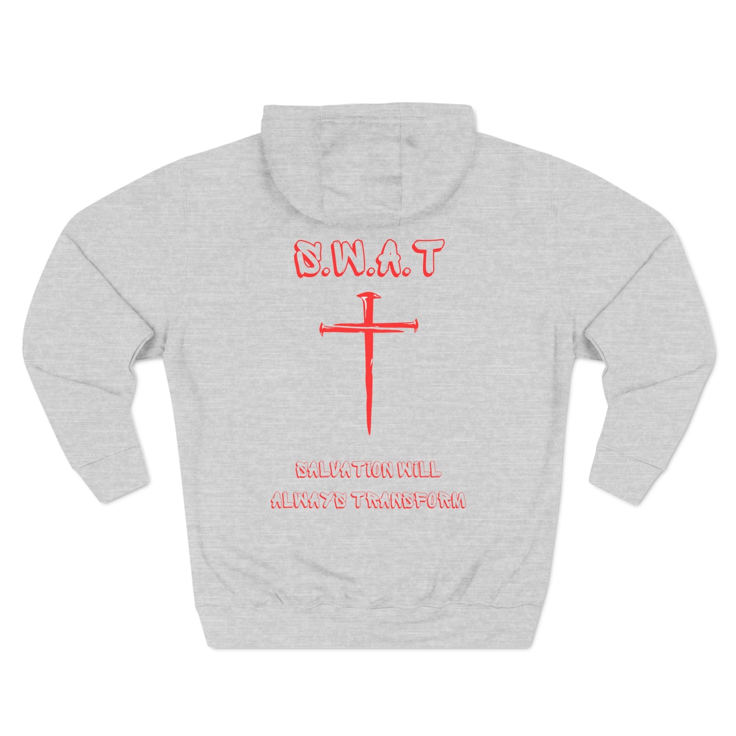 Swat Christian Red Words Hoodie