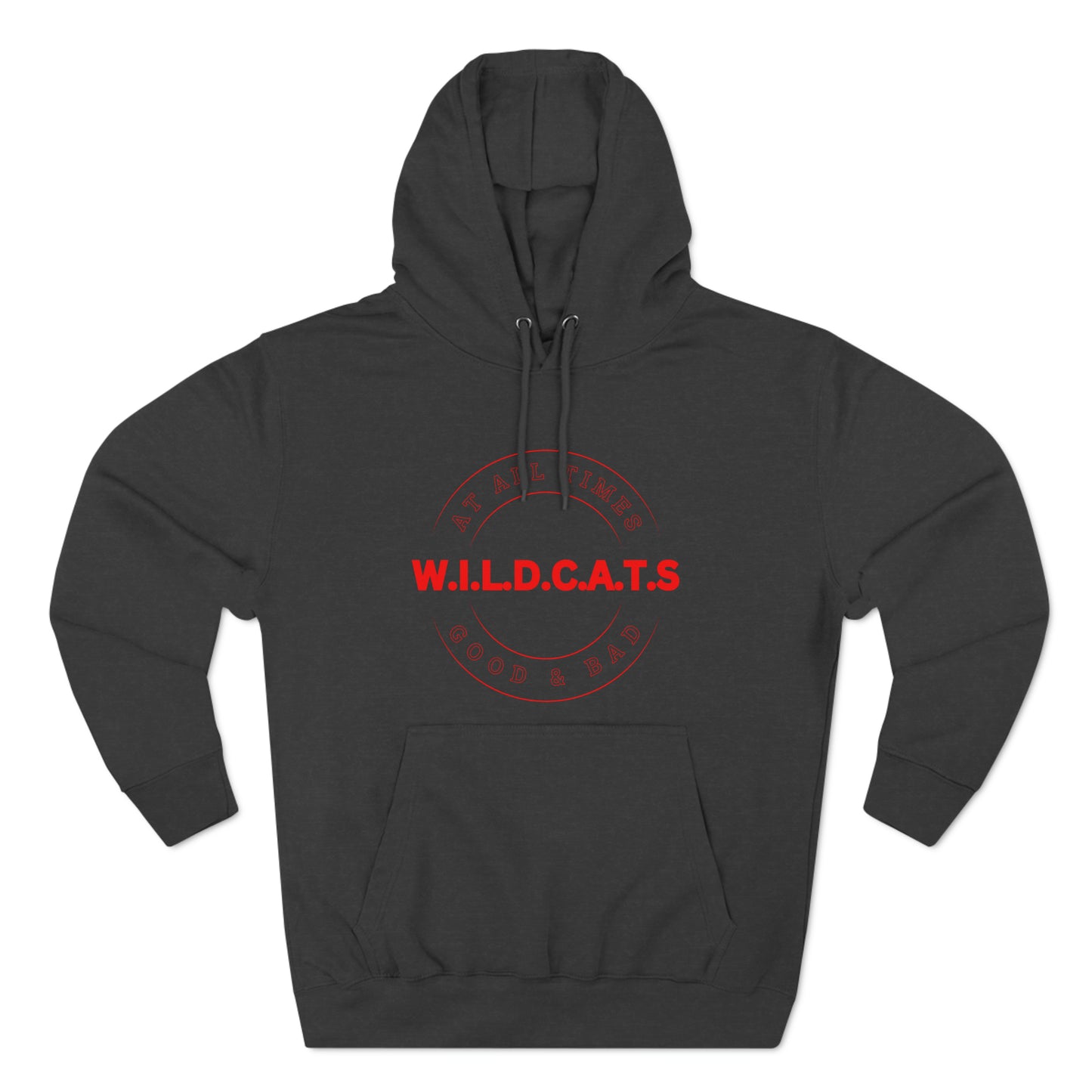 Wildcats Christian Red Letters & Picture Hoodie