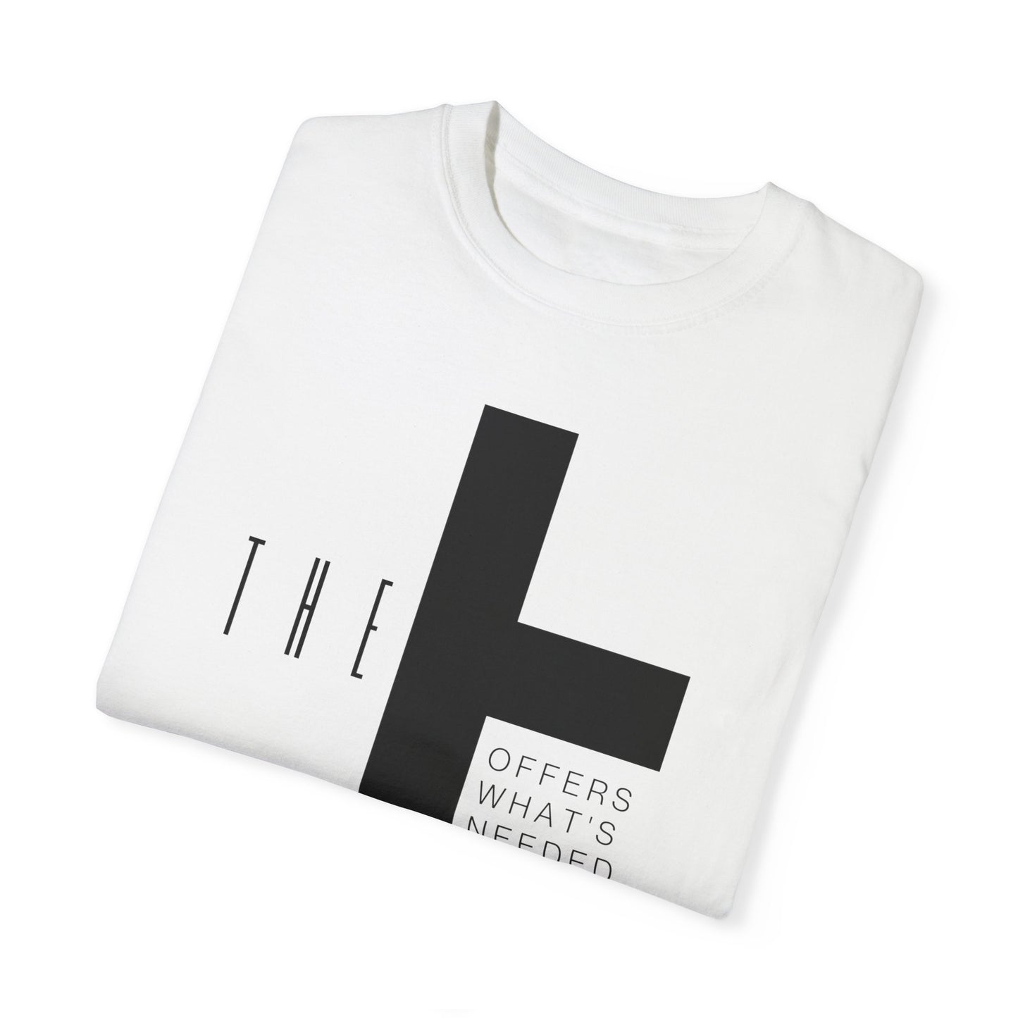 Adult T-Town Christian Black Letters & Cross