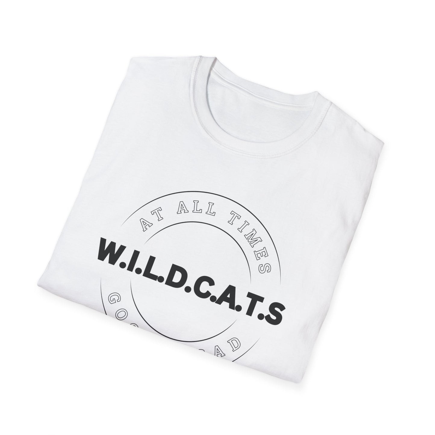 Wildcats Christian Black Letters & Picture