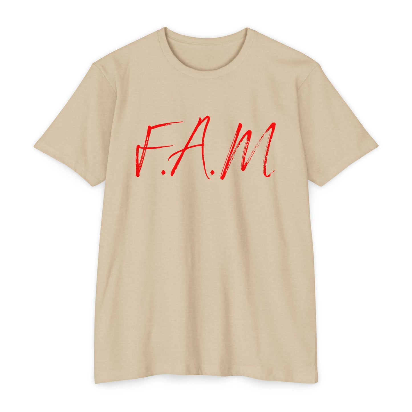 Fam Christian Red Letters & Image Blended