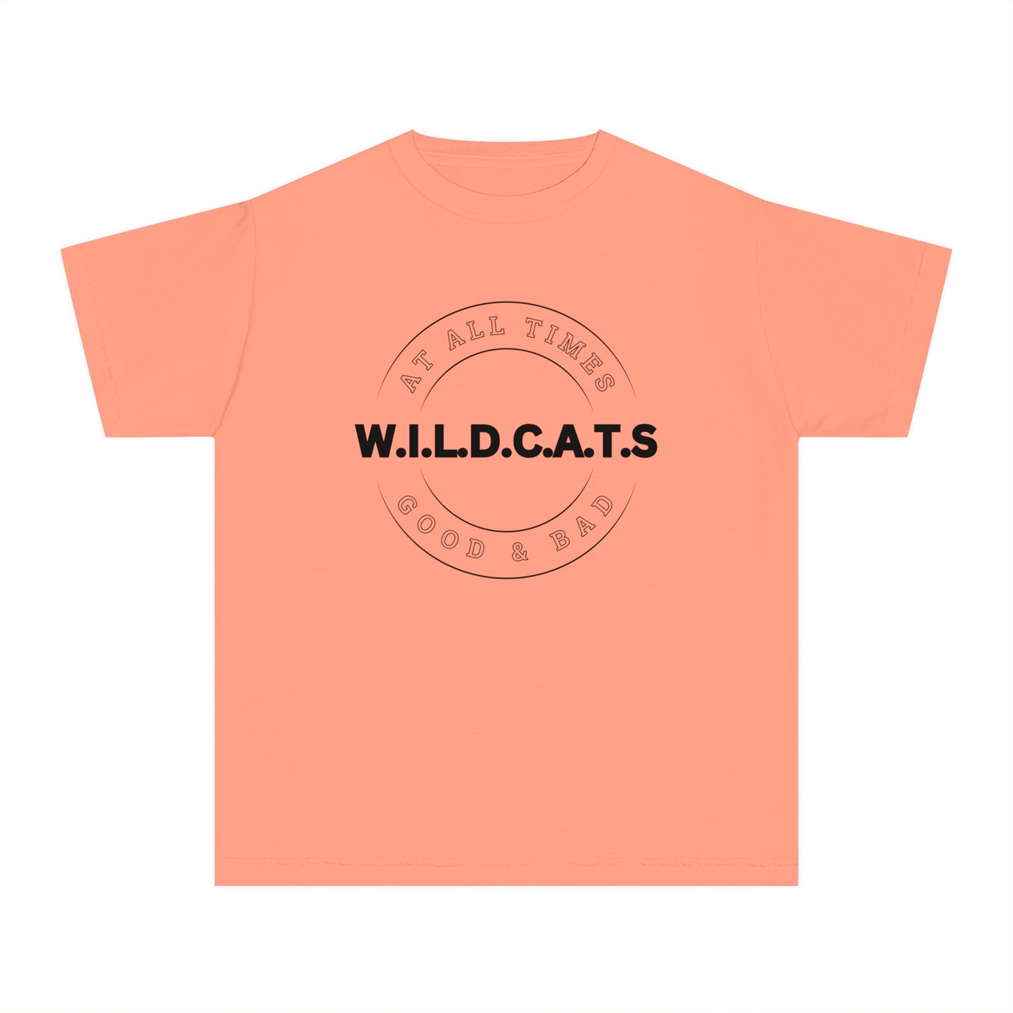 Youth Wildcats Christian Black Letters & Picture