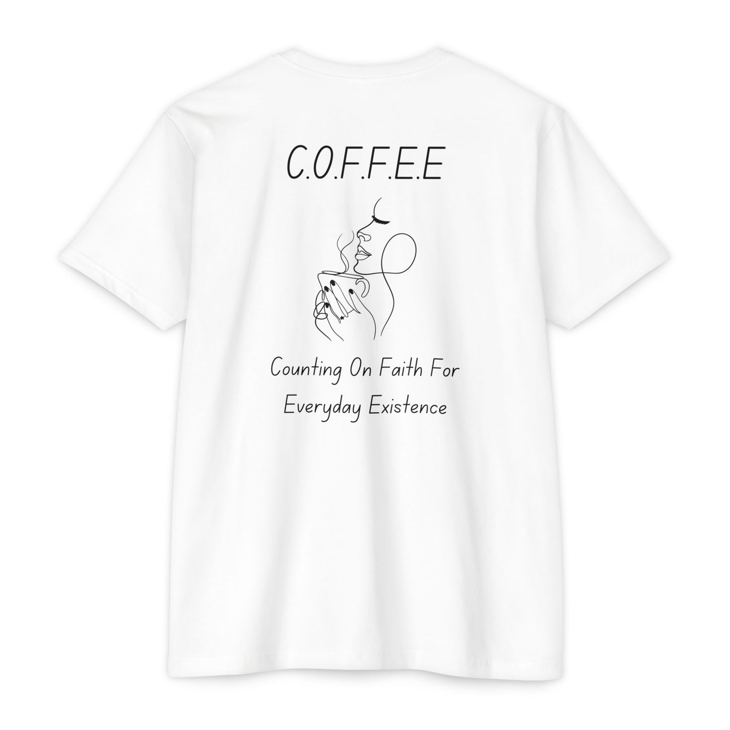 Specialty Adult Coffee Christian Blue Words & Woman Image