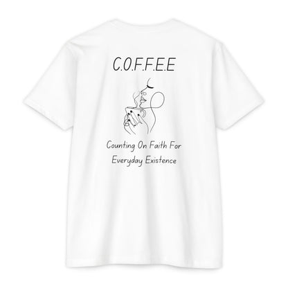 Specialty Adult Coffee Christian Blue Words & Woman Image