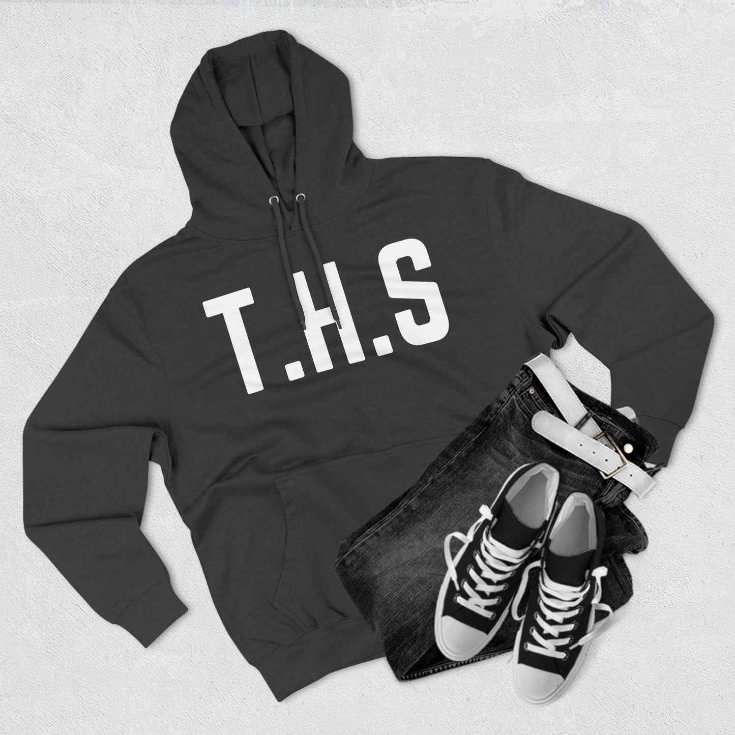 Adult T.H.S Trusting His Spirit Specialty Hoodie White Letters