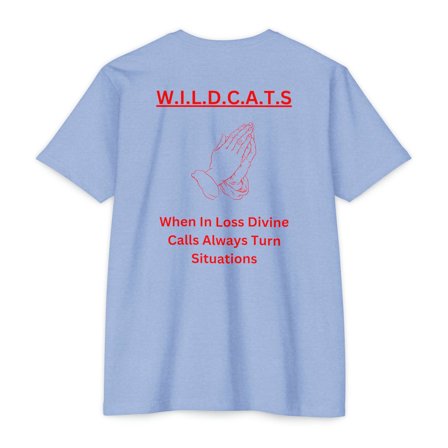 Wildcats Christian Red Letters & Picture