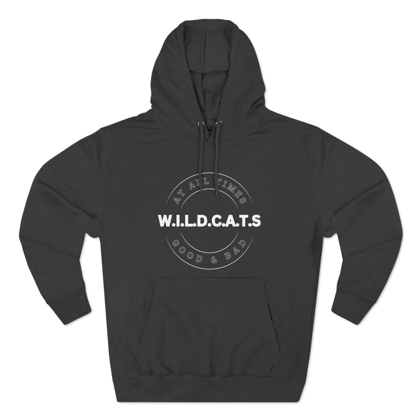 Wildcats Christian White Letters & Picture Hoodie