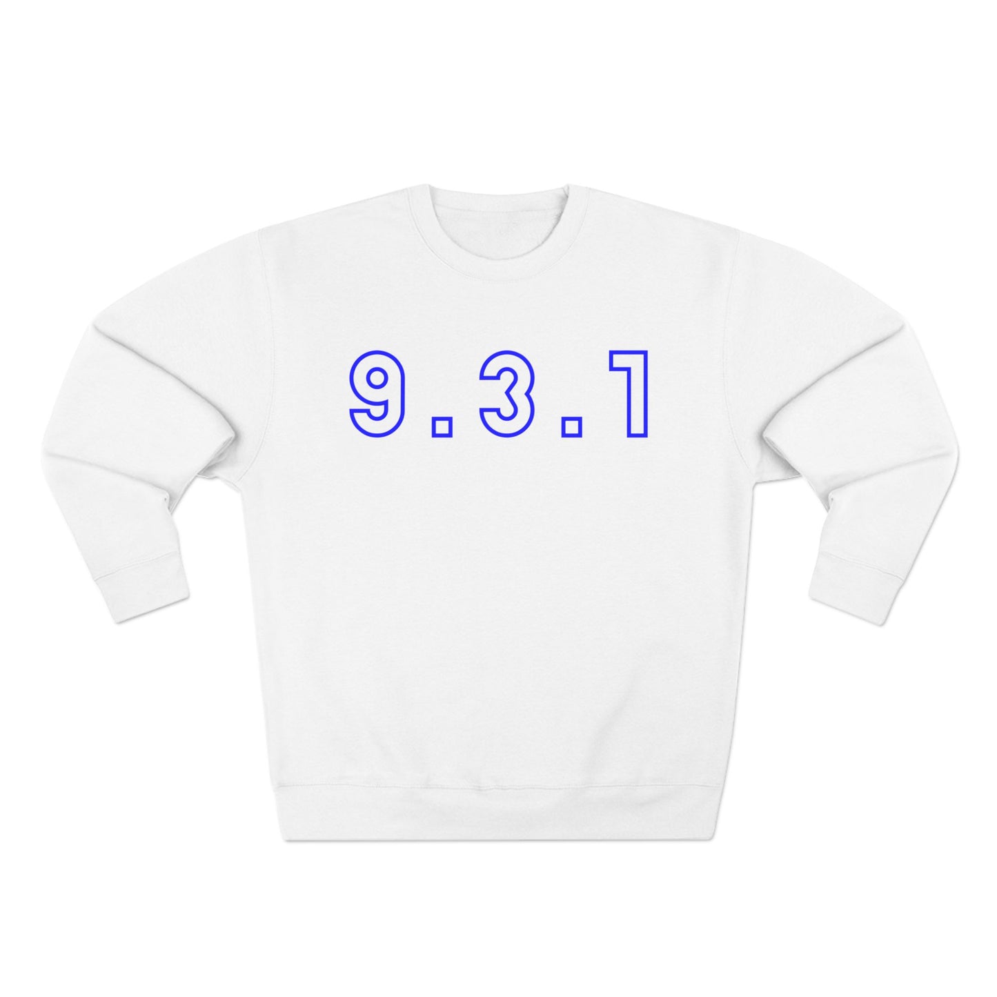 931 Crewneck Blue Words