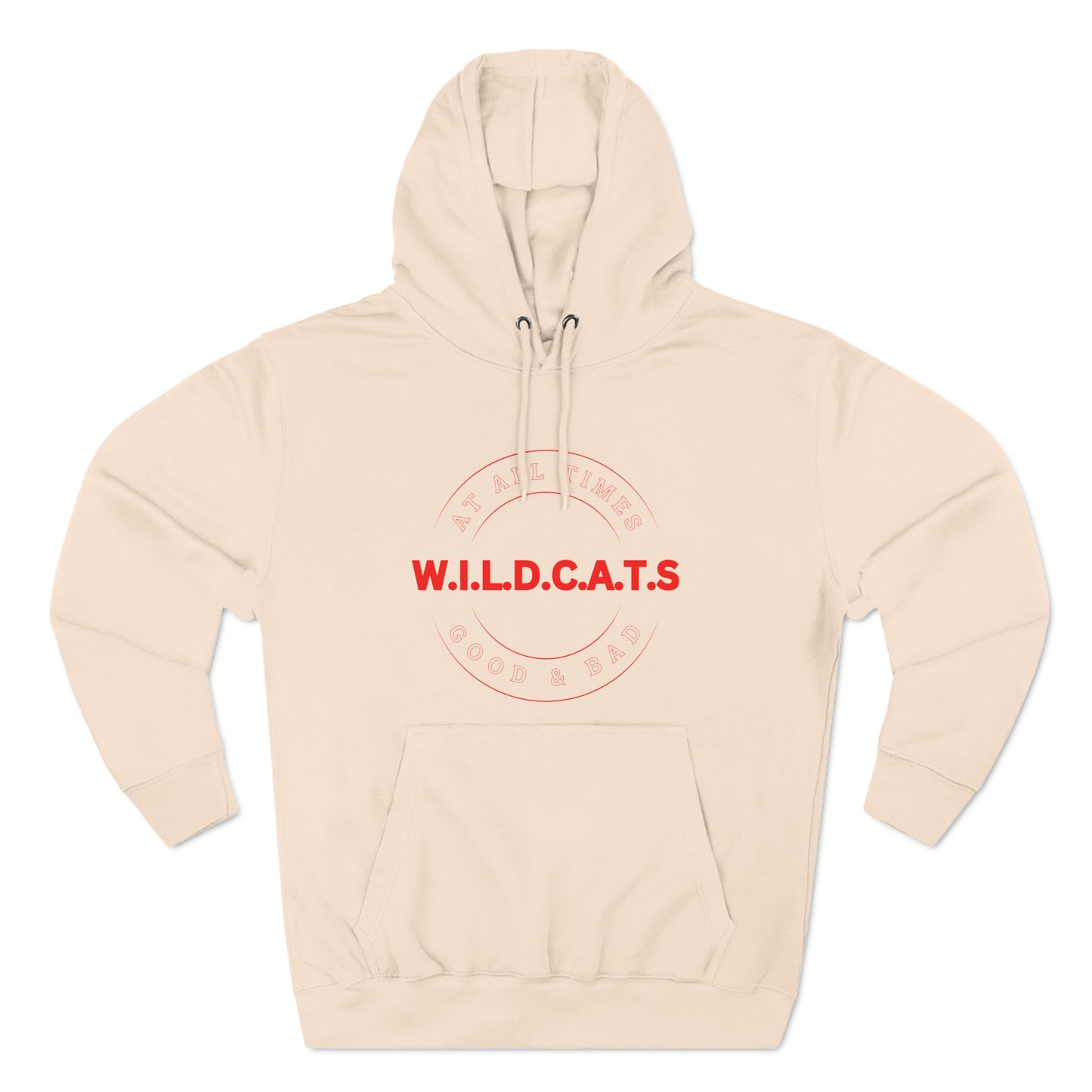 Wildcats Christian Red Letters & Picture Hoodie