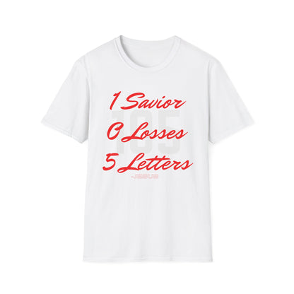 Adult 105 Christian Red and White Letters