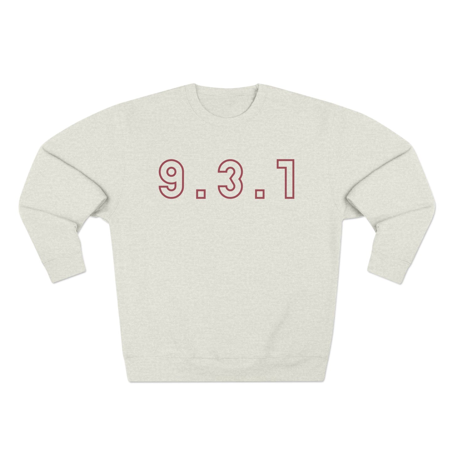 931 Crewneck Marron Words