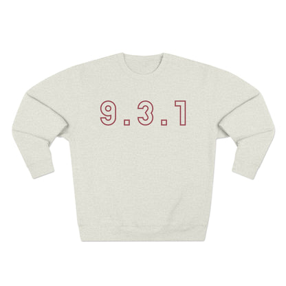 931 Crewneck Marron Words