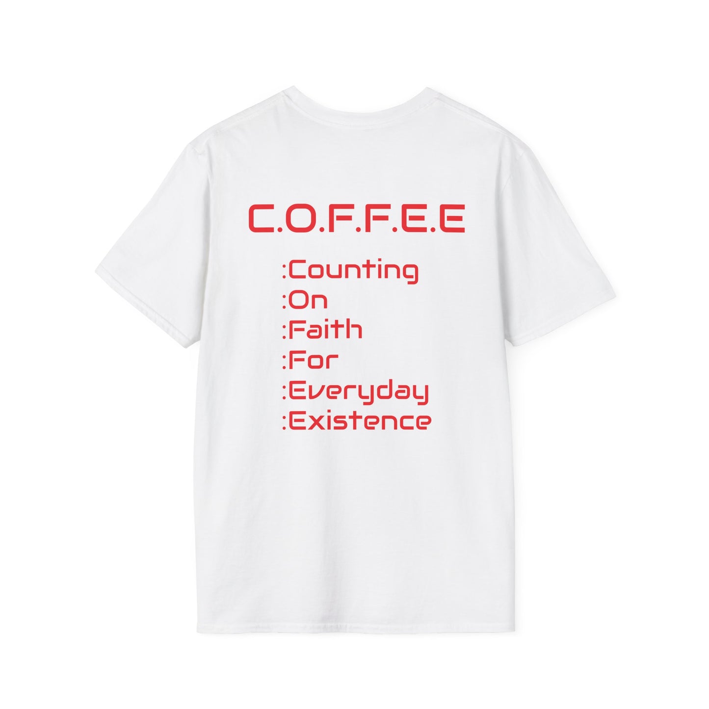 Adult Coffee Christian Red Words Only