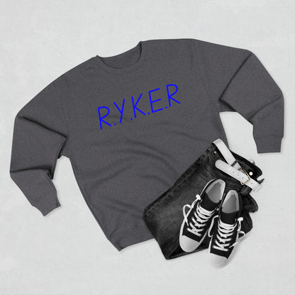 RYKER Christian Blue Letters Crewneck