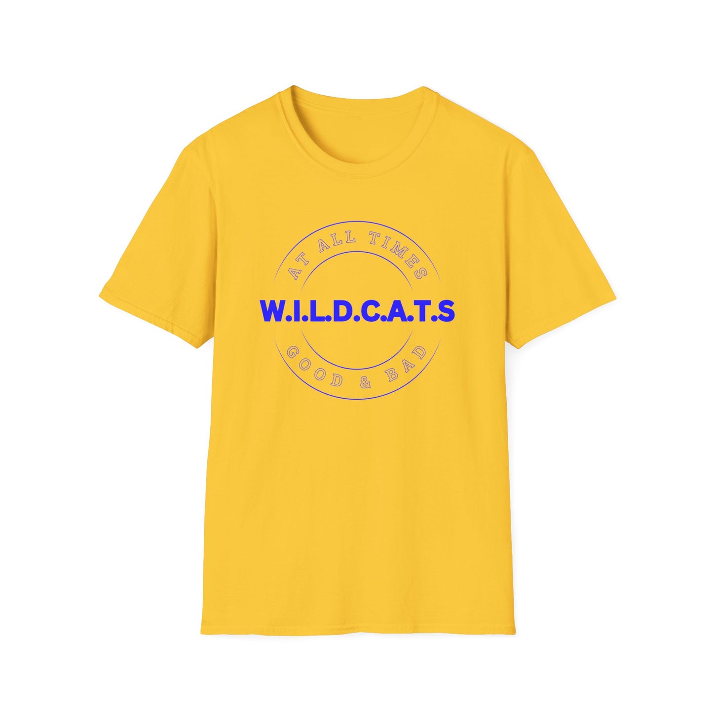 Wildcats Christian Blue Letters & Picture