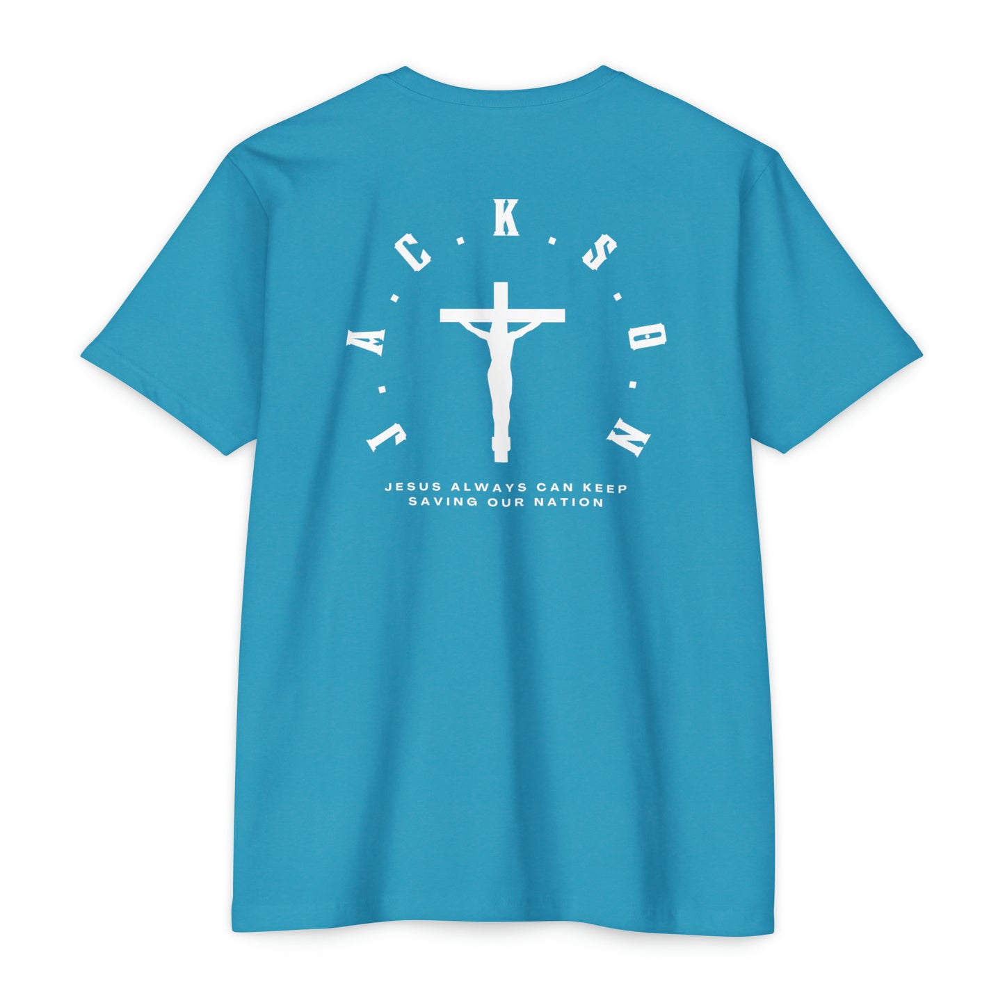 Jackson White Cross & Letters Blended