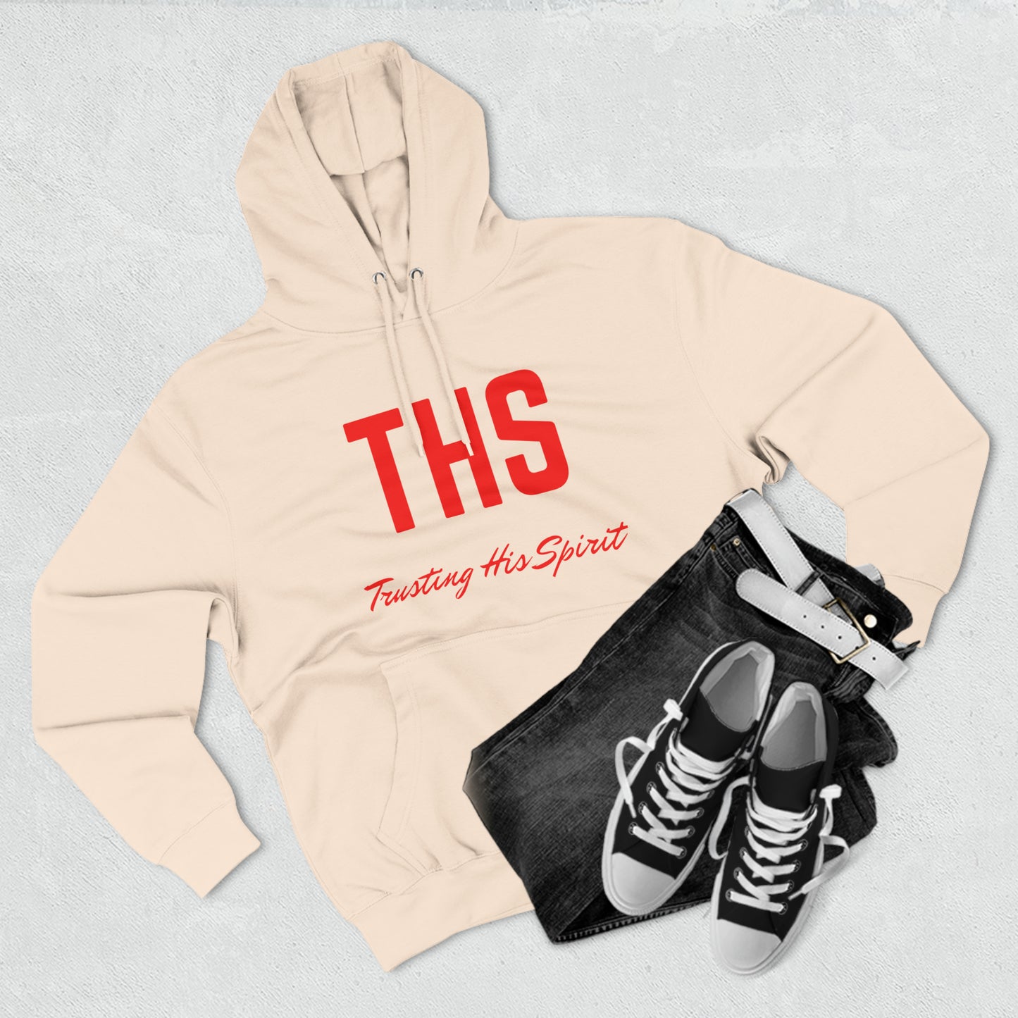 Adult THS Christian Red Letters Hoodie