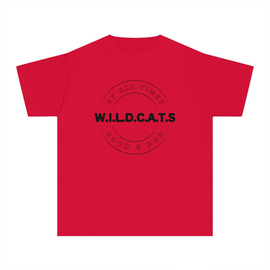 Youth Wildcats Christian Black Letters & Picture