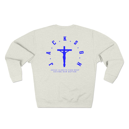 Jackson Blue Cross & Letters Crewneck