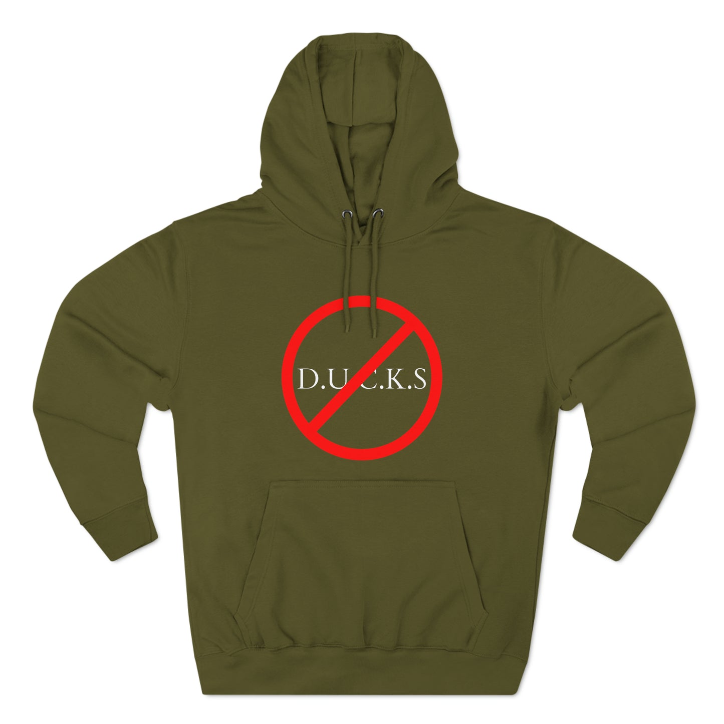 Ducks Christian White Words Hoodie