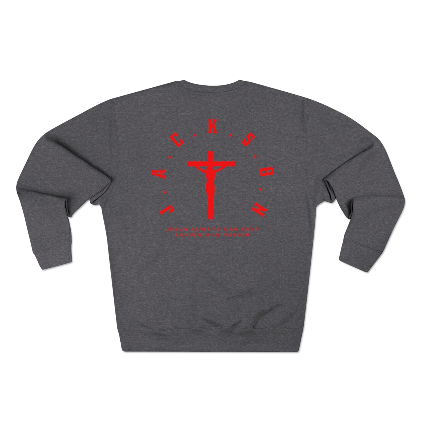 Jackson Red Cross & Letters Crewneck