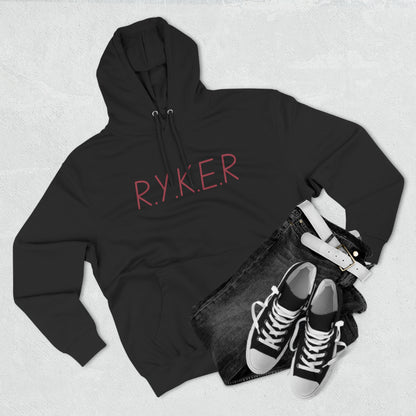 RYKER Christian Marron Letters Hoodie