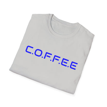 Adult Coffee Christian Blue Words Only