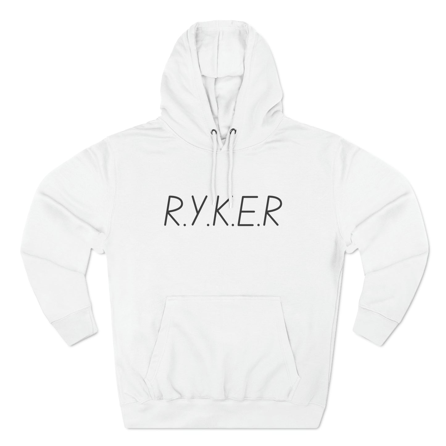 RYKER Christian Black Letters Hoodie