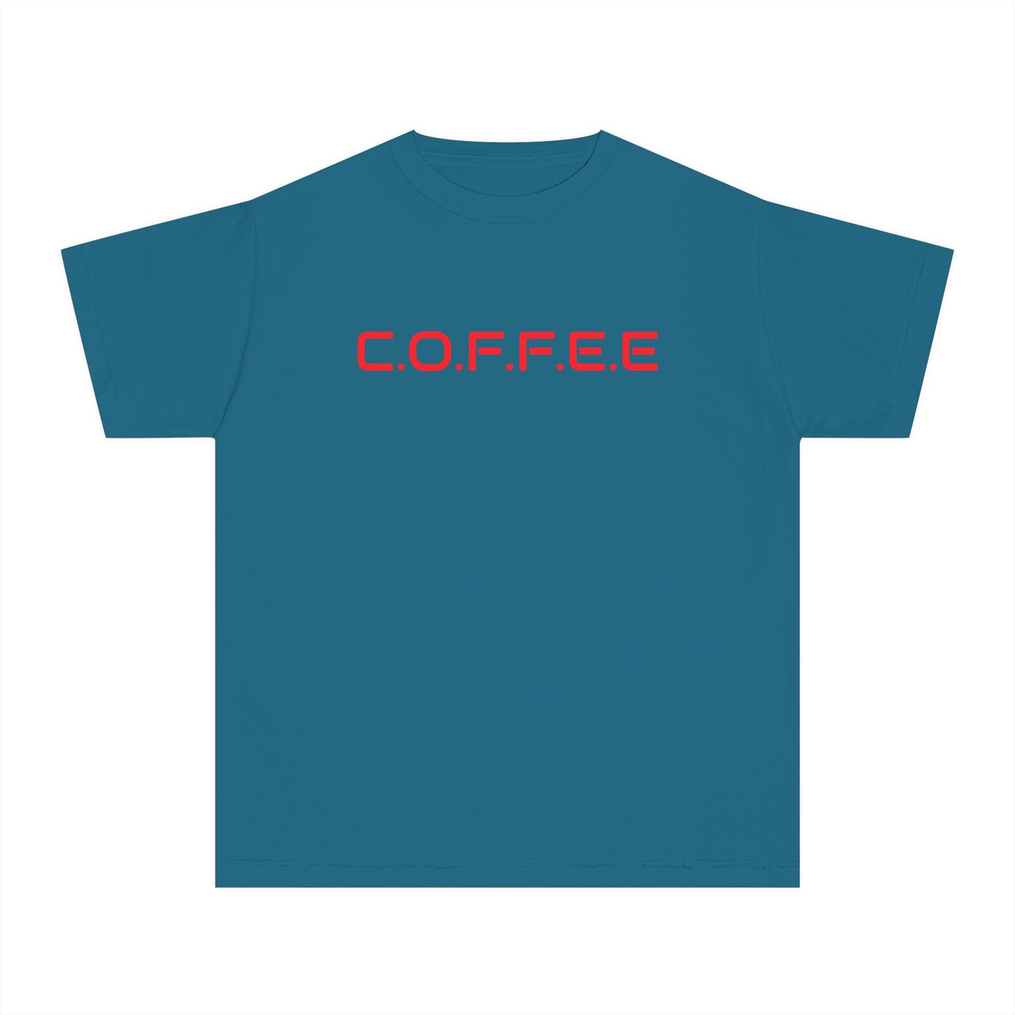 Youth Adult Coffee Christian Red Words Only