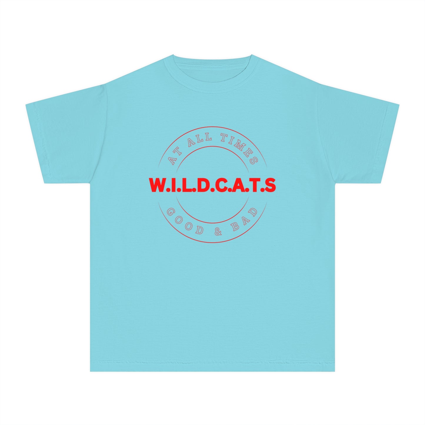 Youth Wildcats Christian Red Letters & Picture