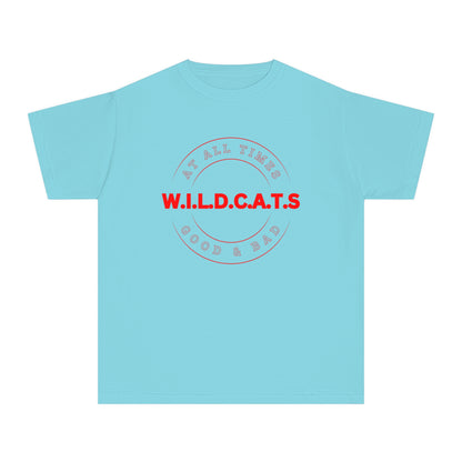 Youth Wildcats Christian Red Letters & Picture